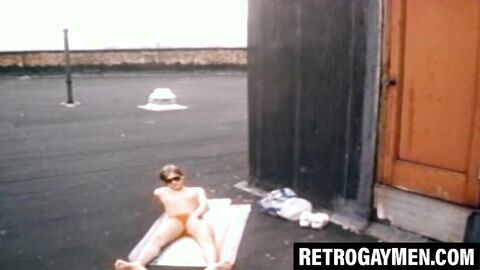 Stud strokes until erupting with thick ropes of cum