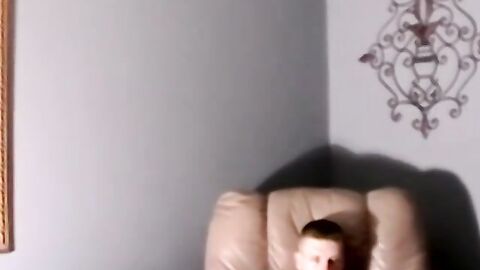 JoeSchmoeXXX.com - Skinny young gay amateur jacks off his cock to satisfying climax