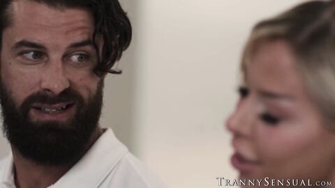 Big boobed shemale Brittney Kade aroused my dick so it will be ready to fuck