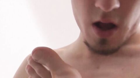 Foot fetish couple worship each other's soles before wild anal