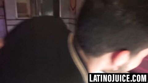 Straight Latino mounts hard cock for inaugural bareback ride