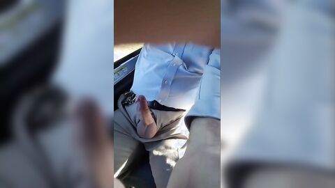 Public Bus Jerk: Close-up Cum Shot