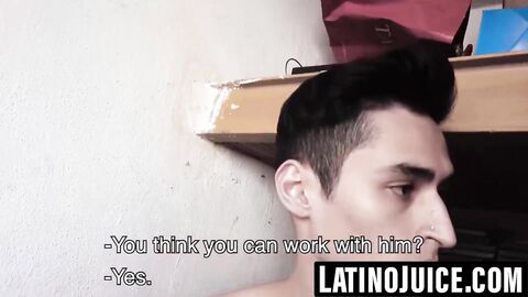 First timer straight Latino speared by thick hairy cock