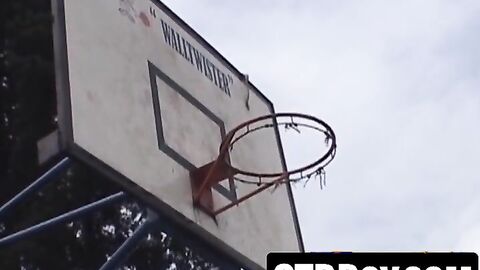 Young twinks throat and fuck after working out hard