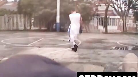 Young twinks throat and fuck after working out hard