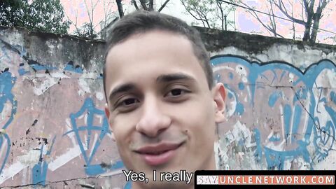 SayUncleNetwork.com - Hardcore threesome with big cocked straight bareback Ltinos