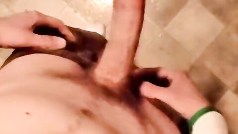 JoeSchmoeXXX.com - Two young amateurs jack off while fat mature dude services them