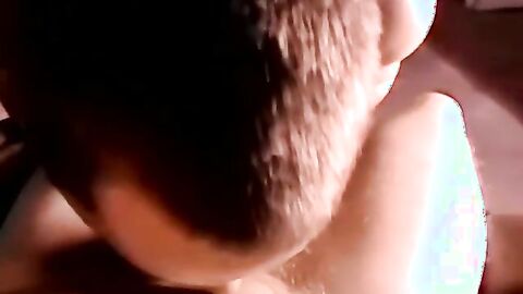 JoeSchmoeXXX.com - Two young amateurs jack off while fat mature dude services them