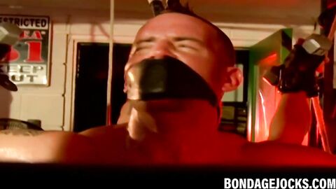 Bigg Pete and Dominik scream as dicks are yanked brutally