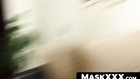 MaskXXX.com - Inked muscular hunk's hard-on from teasing pleasure