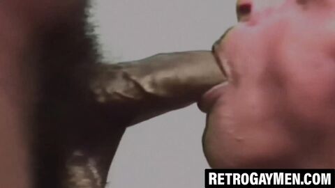 Vintage Gene Lamar and I enjoy sloppy cock sucking together