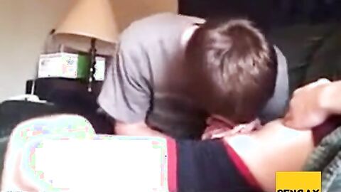 Roommates Filmed Getting a Blowjob by a Twink