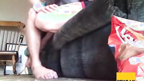 Roommates Filmed Getting a Blowjob by a Twink