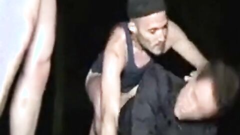 Nighttime Bareback Fuck and Robbery