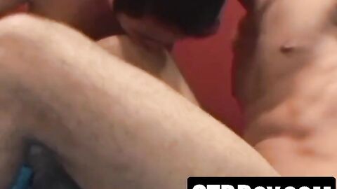 Young gay Latino ass eaten before rough bareback