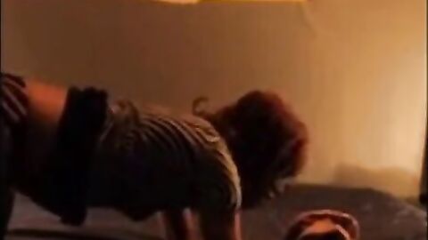 French Crossdresser Anal Play with Big Cock