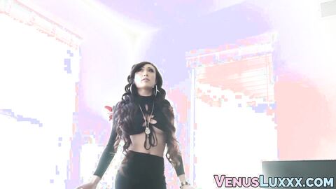 Irresistible ladyboy breeding roughly with endowed hunk