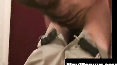 Sexy older guys jerk off then enjoy wet fellatio