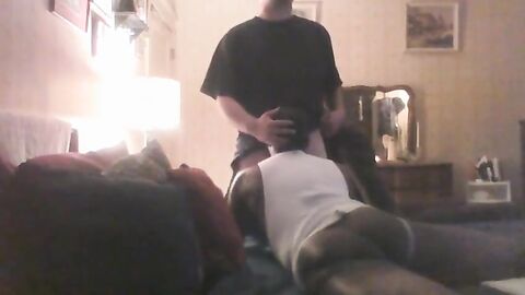 Verbal White Thug Spunks Black Crossdresser's Face