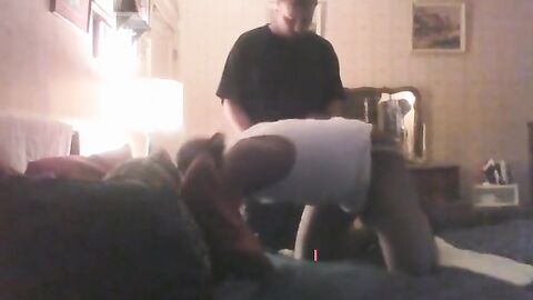 Verbal White Thug Spunks Black Crossdresser's Face