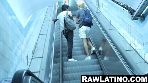 Young Latino shoots cum while riding bare dick