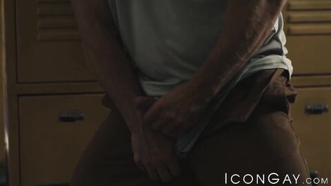 Dante Colle and Killian Knox take turns drilling Michael Boston in the locker room