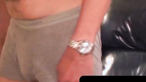 MenWorkinXXX.com - Mature man with small hairy cock masturbates and erupts on cam