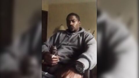 Thick Black Cock Masturbating to a Huge Orgasm