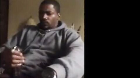 Thick Black Cock Masturbating to a Huge Orgasm