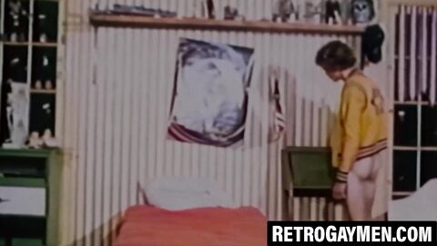 Curly stud Kip Noll strokes his cock with wild intensity