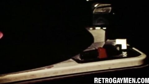 Hairy gay strokes fat cock then cums on hairy chest