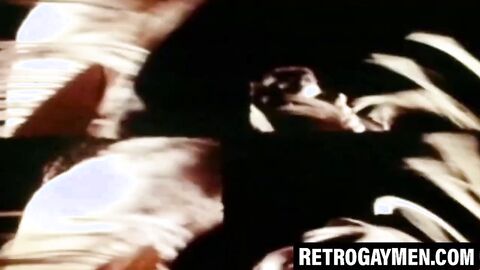 Hairy gay strokes fat cock then cums on hairy chest