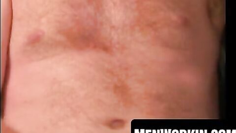 Hairy amateur makes uncut cock spill warm jizz