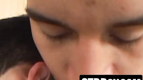 Hot amateurs eat ass then fuck rough and blast cum