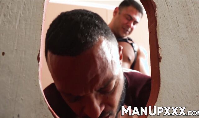 Dillon Diaz is blown and creampied by ripped sex robot Draven Navarro