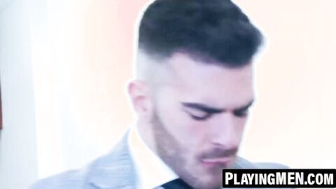 PlayingMen.com - Detective Donato Reyes and Pol Prince's sofa flip flop fucking