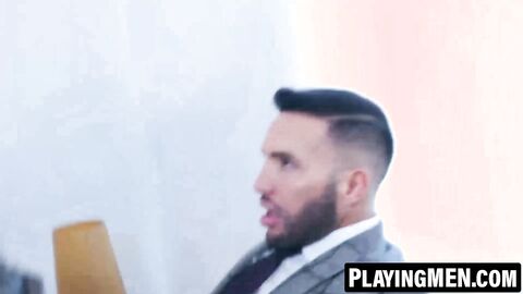 PlayingMen.com - Detective Donato Reyes and Pol Prince's sofa flip flop fucking