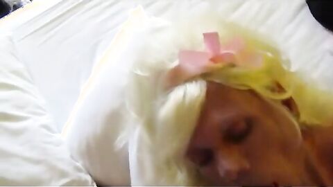 Mature Crossdresser Gets a Facial