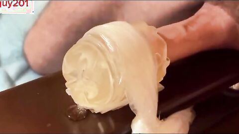 Sloppy Conversing Dad Fucking Fleshlight and Bellowing Until Humungous Cum - Strenuous Shaking Ejaculation