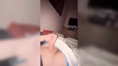 Gay Solo Shaven Chubby Uncut Jerk & Cum - Fresh HD Scene