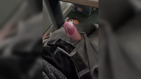 Gay Solo Handsfree Uncut Cum At Work - Fresh HD Scene