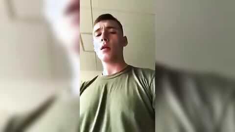 Gay Solo Soldier Jerks Off For Us - Fresh HD Scene