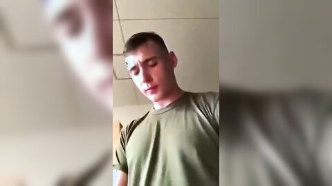 Gay Solo Soldier Jerks Off For Us - Fresh HD Scene