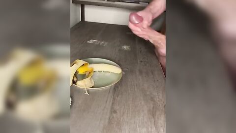 Gay Solo Banana & Cream - Fresh HD Scene