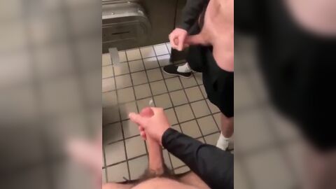 Gay Amateur Public Toilet Wank Duo - Fresh HD Scene