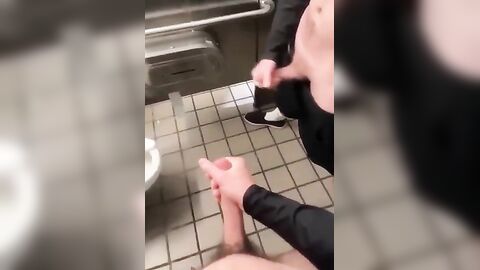 Gay Amateur Public Toilet Wank Duo - Fresh HD Scene