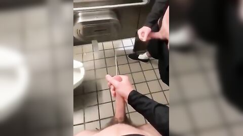 Gay Amateur Public Toilet Wank Duo - Fresh HD Scene