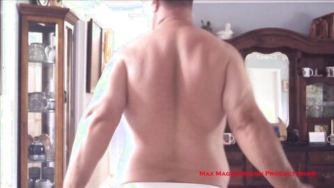 The Hung stallion Manly Body, butthole & two Mega Loads HD (The King Of Solos)