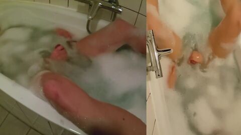 Playtime in Tub with Mesh Undergarments, Culo Have Fun and Spunk