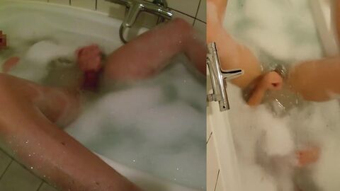 Playtime in Tub with Mesh Undergarments, Culo Have Fun and Spunk
